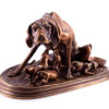 Bronze sculpture Hunting dogs family Pierre Jules Mène (copy)