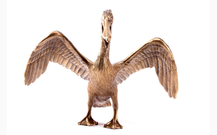 Bronze sculpture Pelican