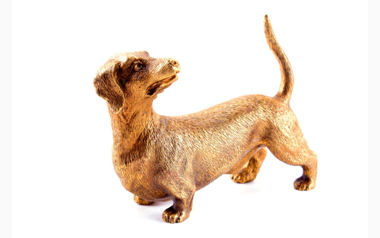 Bronze statuette Dachshund