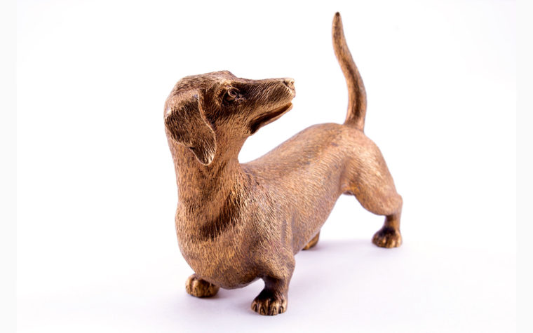 Bronze statuette Dachshund