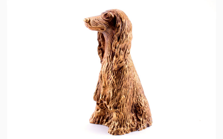 Bronze sculpture Afghan Hound