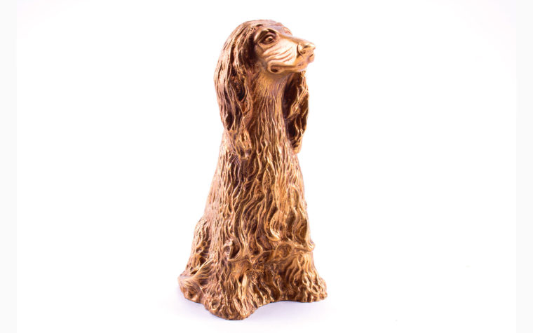 Bronze sculpture Afghan Hound