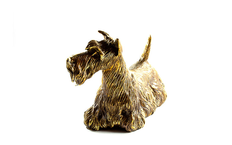 Bronze sculpture Scottish Terrier