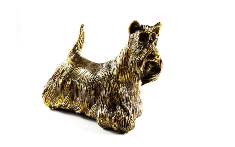 Bronze sculpture Scottish Terrier