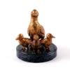 Bronze sculpture Duck family