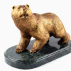 Bronze statuette Brown Bear on Stone