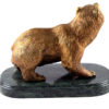 Bronze statuette Brown Bear on Stone