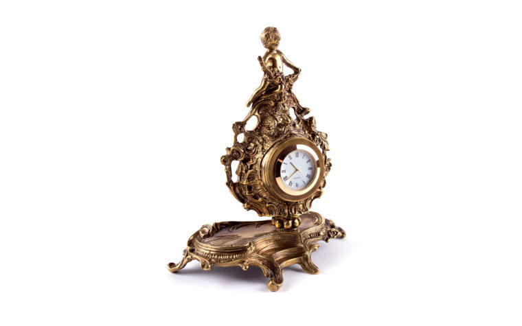 Bronze clock  Rococo