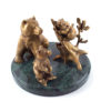 Bronze sculpture Three bears