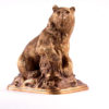 Bronze sculpture Bear on the stump