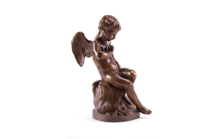 Bronze sculpture Menacing Cupid