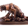 Bronze sculpture Hunting dogs family Pierre Jules Mène (copy)