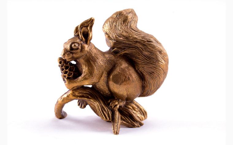 Bronze statuette Squirrel