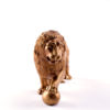 Bronze statuette Lion with paw on the ball (left)