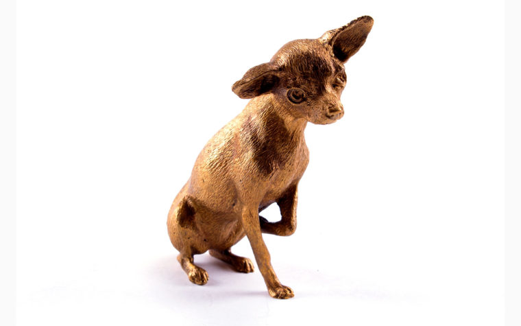 Bronze statuette Silky Terrier