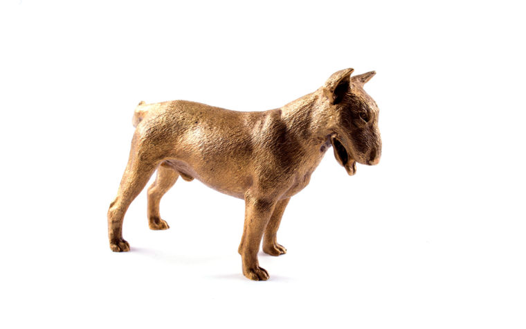 Bronze statuette English Bull Terrier