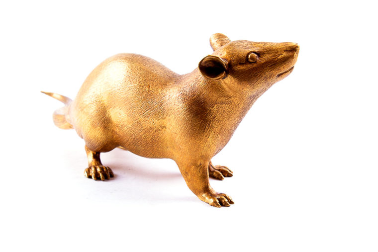 Bronze sculpture  Rat