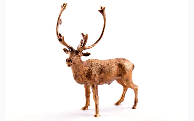 Bronze sculpture Reindeer