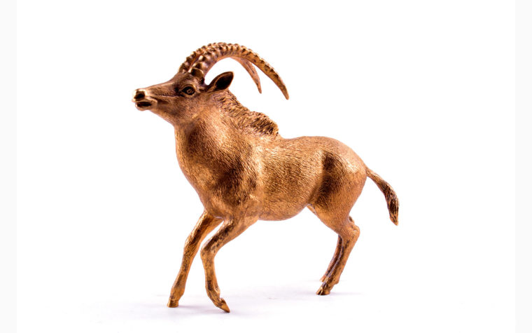 Bronze statuette Sable antelope