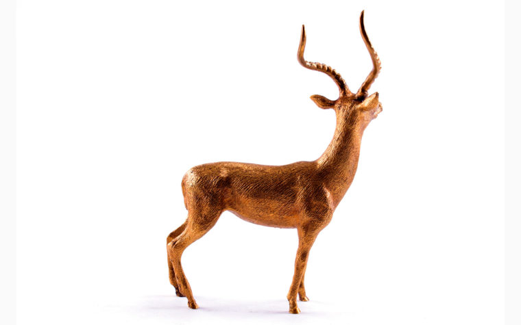 Bronze statuette Impala antelope