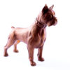 Bronze Animalistic Dog Sculpture - German boxer