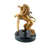 Bronze statuette Lion with a shield