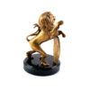 Bronze statuette Lion with a shield