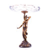 Bronze bowl for fruit Girl meets the sunrise