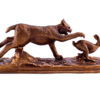 Bronze sculpture Lynx on the hunt