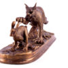 Bronze sculpture Lynx on the hunt